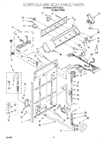 02 - Controls And Rear Panel parts for Whirlpool Washer 6LBR5132EQ1 from AppliancePartsPros.com