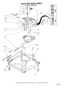 07 - Machine Base parts for Whirlpool Washer LA9800XSW2 from AppliancePartsPros.com