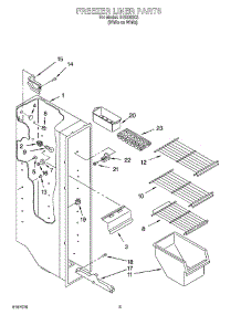 04 - Freezer Liner Parts parts for Whirlpool Refrigerator IHS226303 from AppliancePartsPros.com