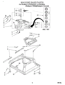 07 - Machine Base parts for Whirlpool Washer LLC7244BQ0 from AppliancePartsPros.com
