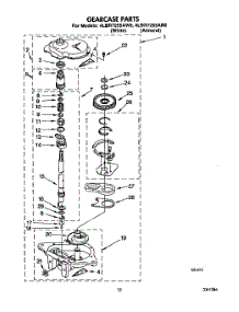 10 - Gearcase parts for Whirlpool Washer 4LBR7255AN0 from AppliancePartsPros.com