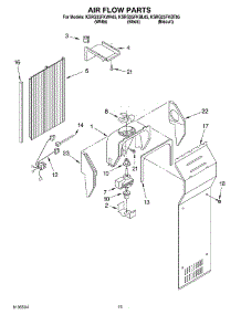 09 - Air Flow Parts parts for Kitchenaid Refrigerator KSRG25FKBT05 from AppliancePartsPros.com