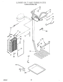 15 - Lower Unit And Tube parts for Kitchenaid Refrigerator KSSS48QDX03 from AppliancePartsPros.com