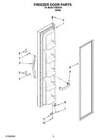 06 - Freezer Door Parts parts for Whirlpool Refrigerator IVS225301 from AppliancePartsPros.com