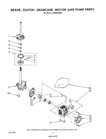 06 - Brake, Clutch, Gearcase, Motor And Pump parts for Whirlpool Washer LA5800XSW0 from AppliancePartsPros.com