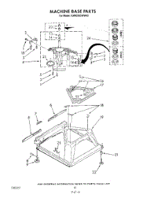 07 - Machine Base parts for Kitchenaid Washer KAWE660WWH0 from AppliancePartsPros.com