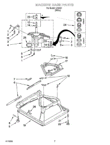 04 - Machine Base Parts parts for Whirlpool Washer IJ45001 from AppliancePartsPros.com