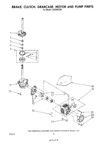 06 - Brake, Clutch, Gearcase, Motor And Pump parts for Whirlpool Washer LA5900XSW0 from AppliancePartsPros.com