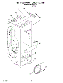 02 - Refrigerator Liner parts for Whirlpool Refrigerator SS25AFXKQ01 from AppliancePartsPros.com