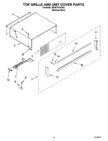 06 - Top Grille And Unit Cover Parts parts for Kitchenaid Refrigerator KBUDT4270A02 from AppliancePartsPros.com