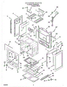04 - Chassis parts for Whirlpool Range CGS365HQ5 from AppliancePartsPros.com