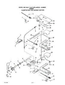 05 - Burner, Literature parts for Whirlpool Oven 1093B3A from AppliancePartsPros.com
