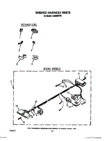 08 - Wiring Harness parts for Whirlpool Washer LA5580XTN1 from AppliancePartsPros.com