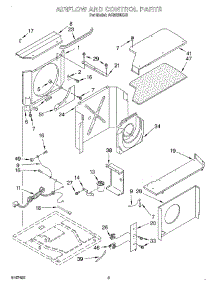 02 - Airflow And Control parts for Whirlpool Air Conditioner ACM254XJ0 from AppliancePartsPros.com