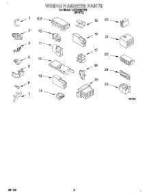 08 - Wiring Harness parts for Whirlpool Washer LBR2132BW0 from AppliancePartsPros.com