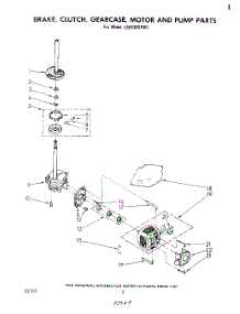 06 - Brake, Clutch, Gearcase, Motor And Pump parts for Whirlpool Washer LA5530XPW1 from AppliancePartsPros.com
