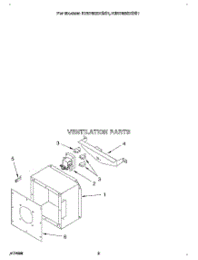 02 - Section parts for Kitchenaid Hood KIRD802XSS1 from AppliancePartsPros.com