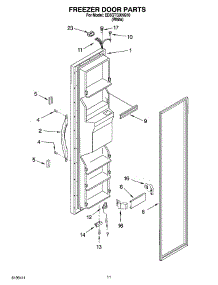 07 - Freezer Door Parts parts for Whirlpool Refrigerator ED5GTGXNQ10 from AppliancePartsPros.com