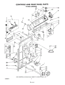 03 - Controls And Rear Panel parts for Whirlpool Washer LA6380XSW0 from AppliancePartsPros.com