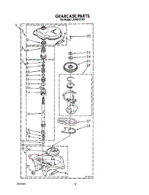 11 - Gearcase parts for Whirlpool Washer LA7680XTF1 from AppliancePartsPros.com