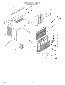 04 - Cabinet parts for Whirlpool Air Conditioner RA71G0 from AppliancePartsPros.com