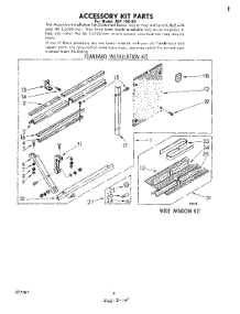 05 - Accessory Kit parts for Whirlpool Air Conditioner ALF15040 from AppliancePartsPros.com