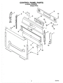 02 - Control Panel Parts parts for Whirlpool Range CGS365HQ8 from AppliancePartsPros.com