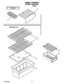 05 - Shelf Parts, Optional Parts parts for Whirlpool Refrigerator IT8WSKXRW02 from AppliancePartsPros.com