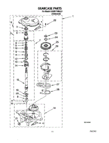 09 - Gearcase parts for Kitchenaid Washer KAWE778BAL0 from AppliancePartsPros.com
