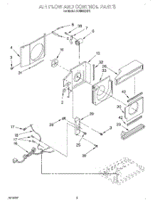 02 - Airflow And Control parts for Whirlpool Air Conditioner ACM492XF0 from AppliancePartsPros.com