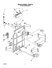 03 - Rear Panel parts for Kitchenaid Washer KAWE564WAL3 from AppliancePartsPros.com