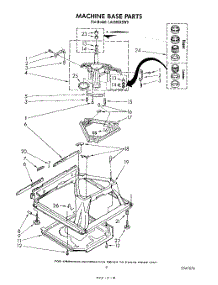 07 - Machine Base parts for Whirlpool Washer LA5580XSW0 from AppliancePartsPros.com