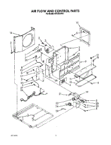 02 - Airflow And Control parts for Whirlpool Air Conditioner AR1200XW3 from AppliancePartsPros.com