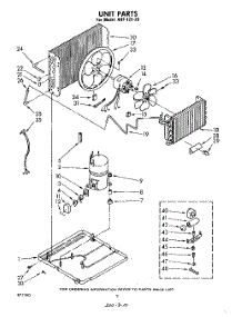 02 - Section parts for Whirlpool Air Conditioner AHF12120 from AppliancePartsPros.com