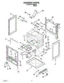 03 - Chassis Parts parts for Whirlpool Range IME82301 from AppliancePartsPros.com