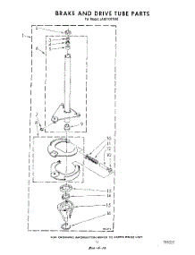09 - Brake And Drive Tube parts for Whirlpool Washer LA6010XTF0 from AppliancePartsPros.com
