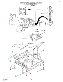 04 - Machine Base parts for Kitchenaid Washer KAWE977DWH0 from AppliancePartsPros.com