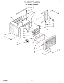 03 - Cabinet parts for Whirlpool Air Conditioner BPAC0700AS1 from AppliancePartsPros.com