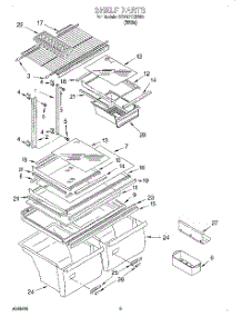 05 - Shelf, Optional parts for Whirlpool Refrigerator ST21PKXHW00 from AppliancePartsPros.com