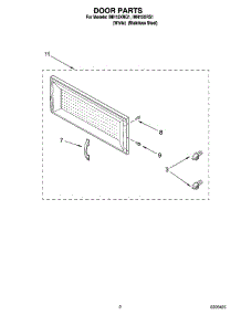 02 - Door Parts parts for Whirlpool Microwave IMH15XRS1 from AppliancePartsPros.com