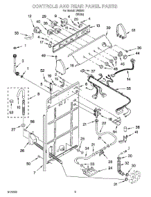 02 - Controls And Rear Panel Parts parts for Whirlpool Washer IJ46001 from AppliancePartsPros.com