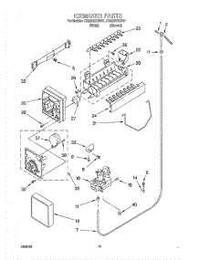 12 - Ice Maker, Optional parts for Whirlpool Refrigerator CS22AEXHW01 from AppliancePartsPros.com