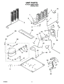 05 - Unit parts for Whirlpool Refrigerator 6ER9GTKXKS01 from AppliancePartsPros.com