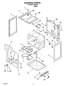 03 - Chassis Parts parts for Whirlpool Range IRE32300 from AppliancePartsPros.com