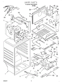 02 - Liner parts for Whirlpool Refrigerator 3XKVN600000 from AppliancePartsPros.com