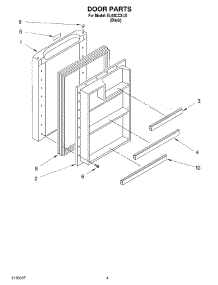 04 - Door parts for Whirlpool Refrigerator EL03CCXLB from AppliancePartsPros.com