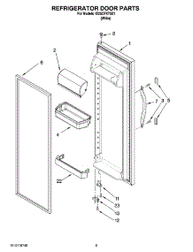 06 - Refrigerator Door Parts parts for Whirlpool Refrigerator IS25CFXTQ01 from AppliancePartsPros.com