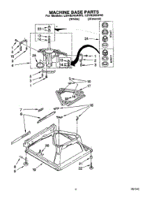 07 - Machine Base parts for Whirlpool Washer LSV8245AW0 from AppliancePartsPros.com