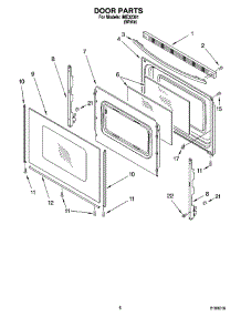 05 - Door Parts, Miscellaneous Parts parts for Whirlpool Range IME32301 from AppliancePartsPros.com