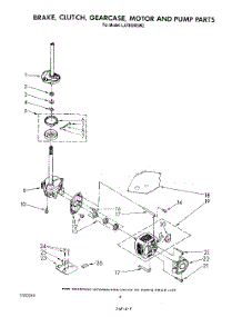 06 - Brake, Clutch, Gearcase, Motor And Pump parts for Whirlpool Washer LA7800XSW2 from AppliancePartsPros.com